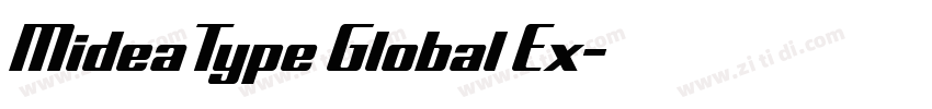 MideaType Global Ex字体转换 MideaType Global Ex字体转换